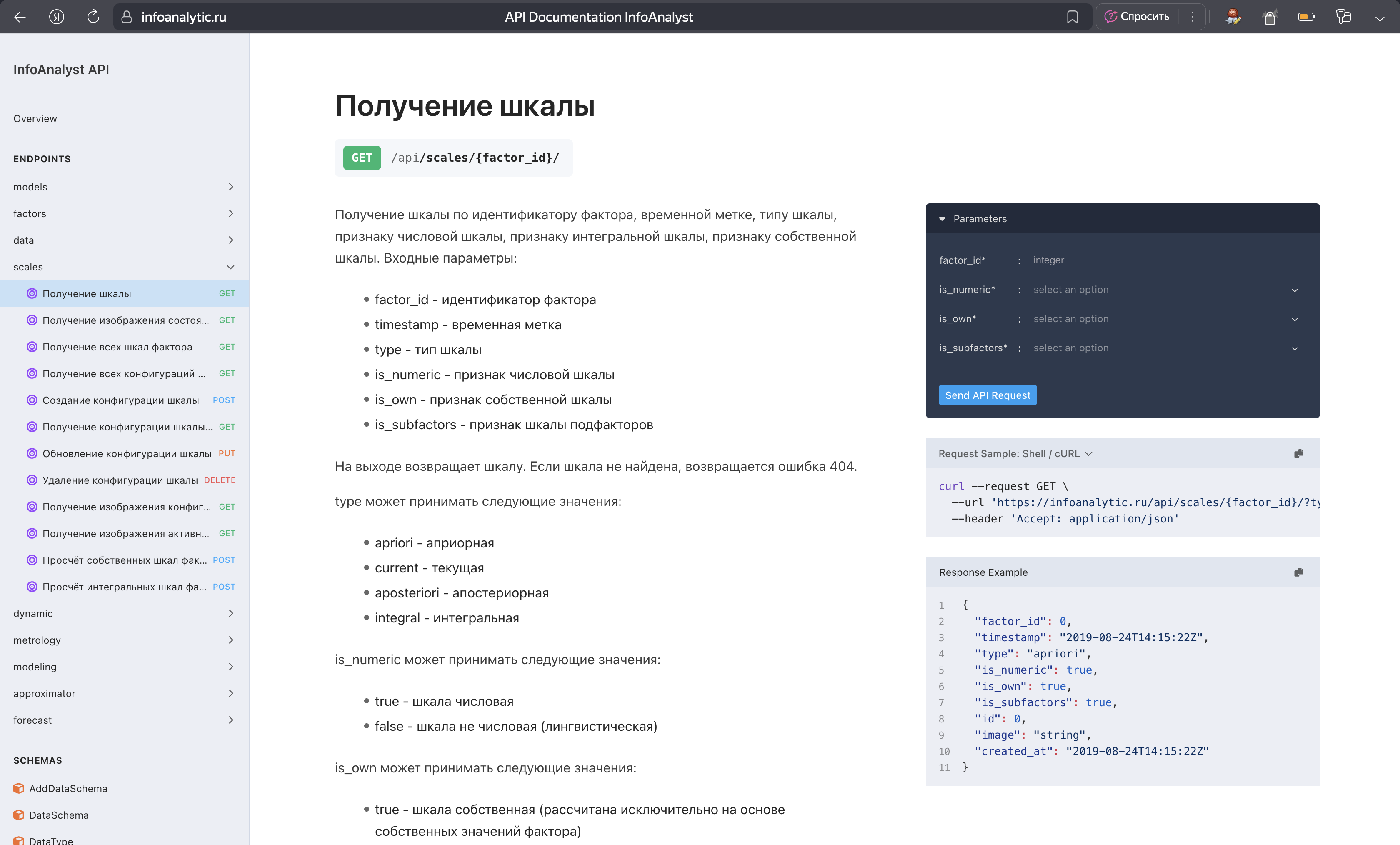 Документация к API